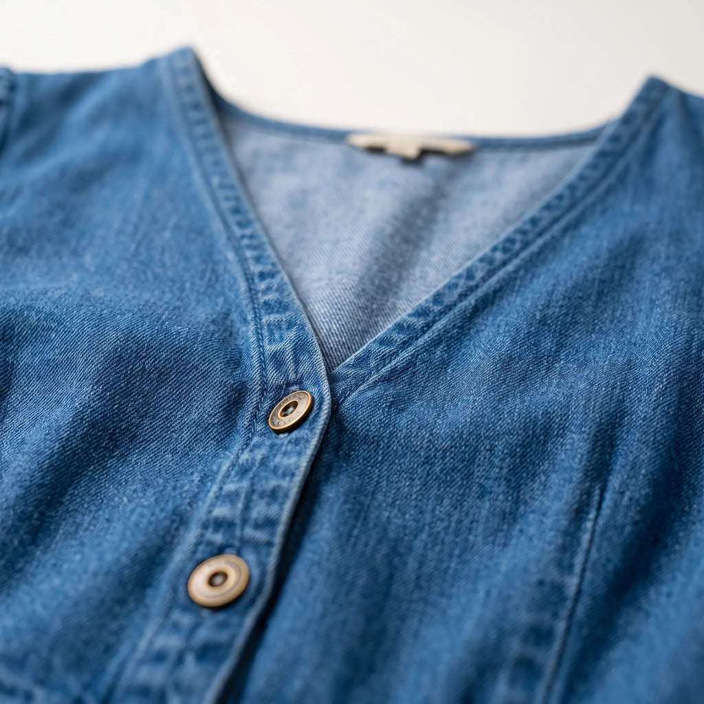 AzuraMidi - Blue Button-Down Midi Dress