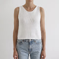 KareemKnit - Sleeveless Round Neck Knit Tank Top