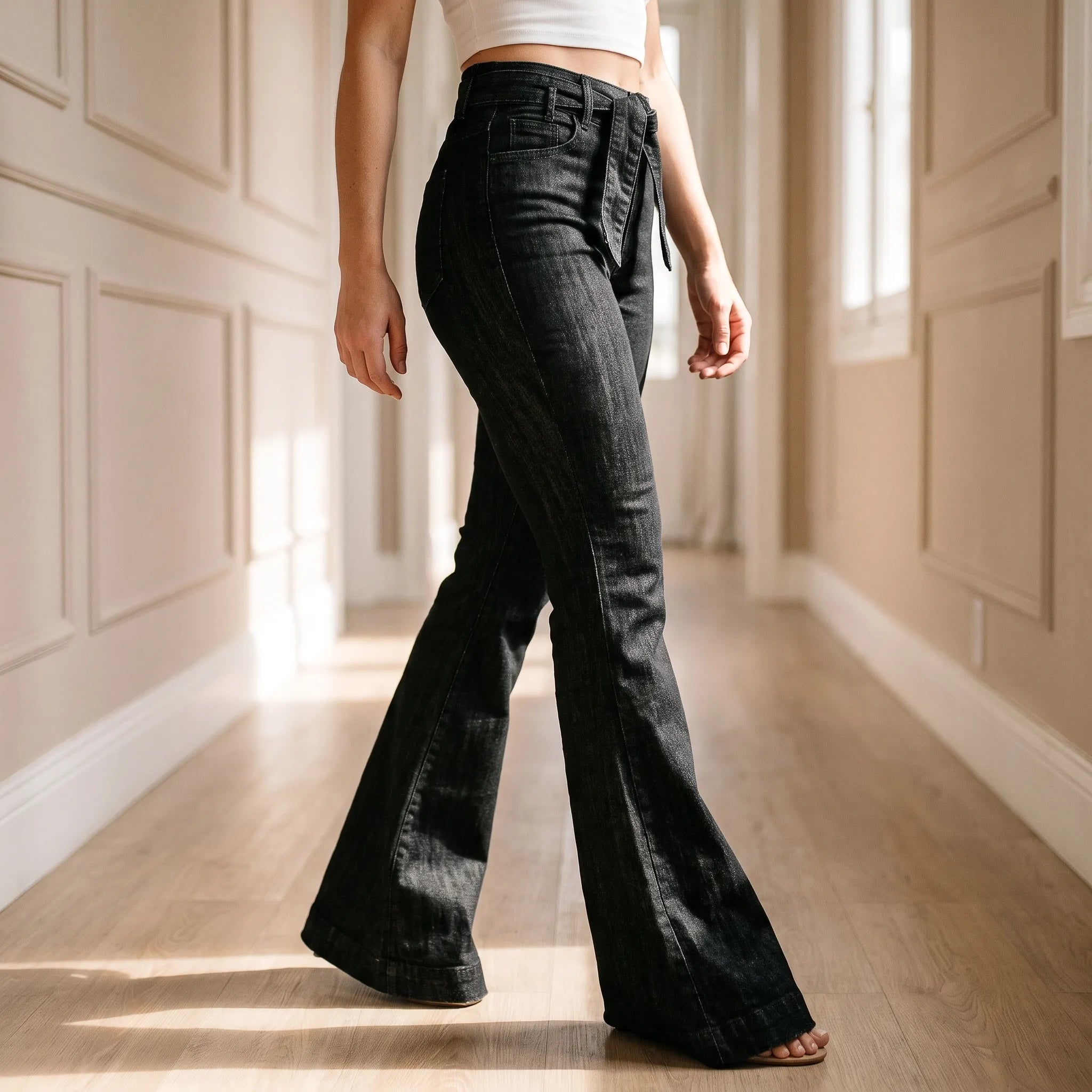 KyraFlare - High-Waisted Flared Pants