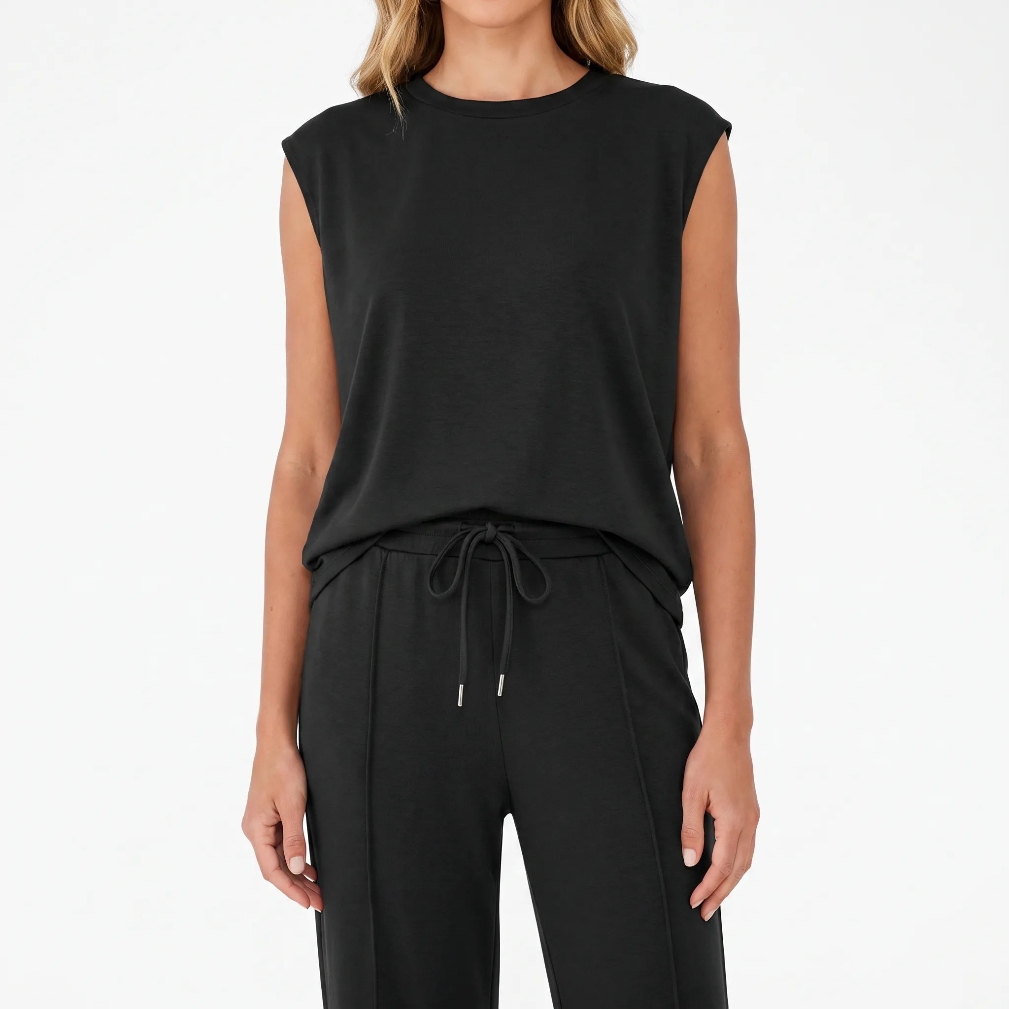 LoungeEase - Sleeveless Top And Pants Set