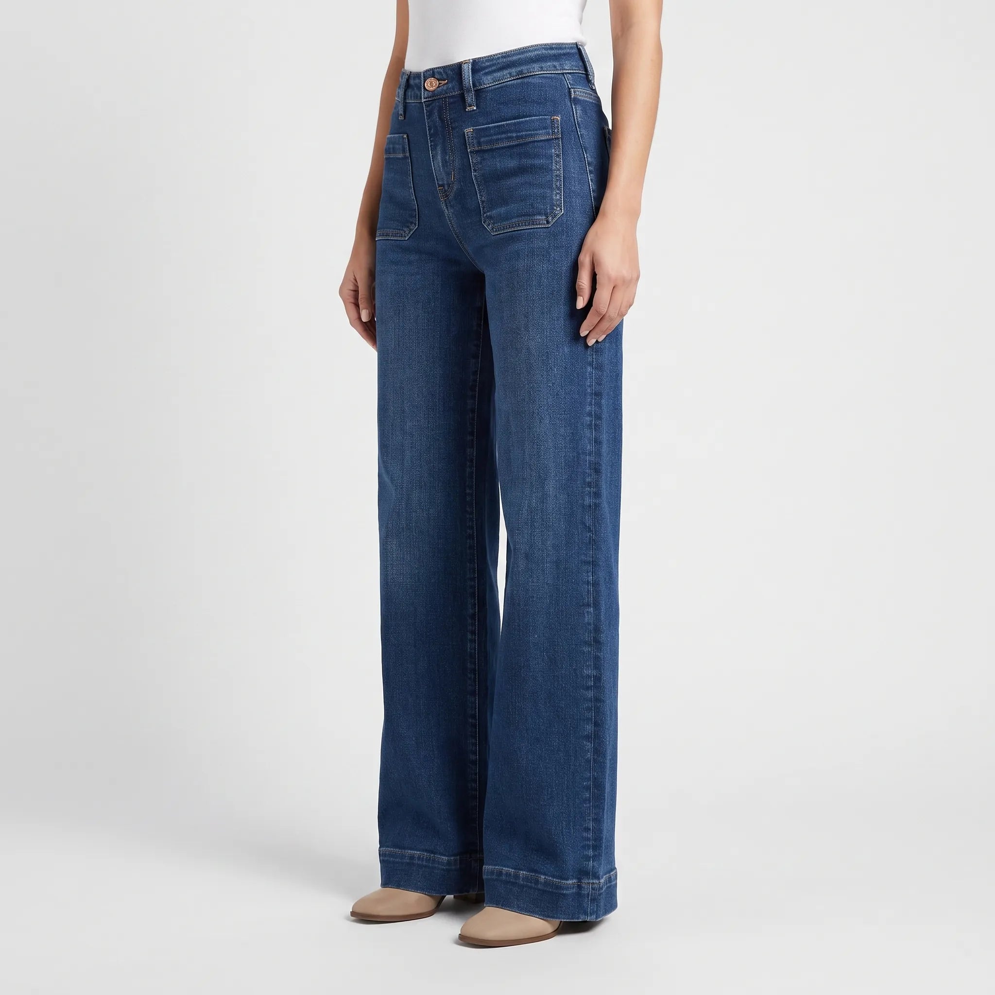 RetroDenim - High Waist Retro Slim Fit Jeans
