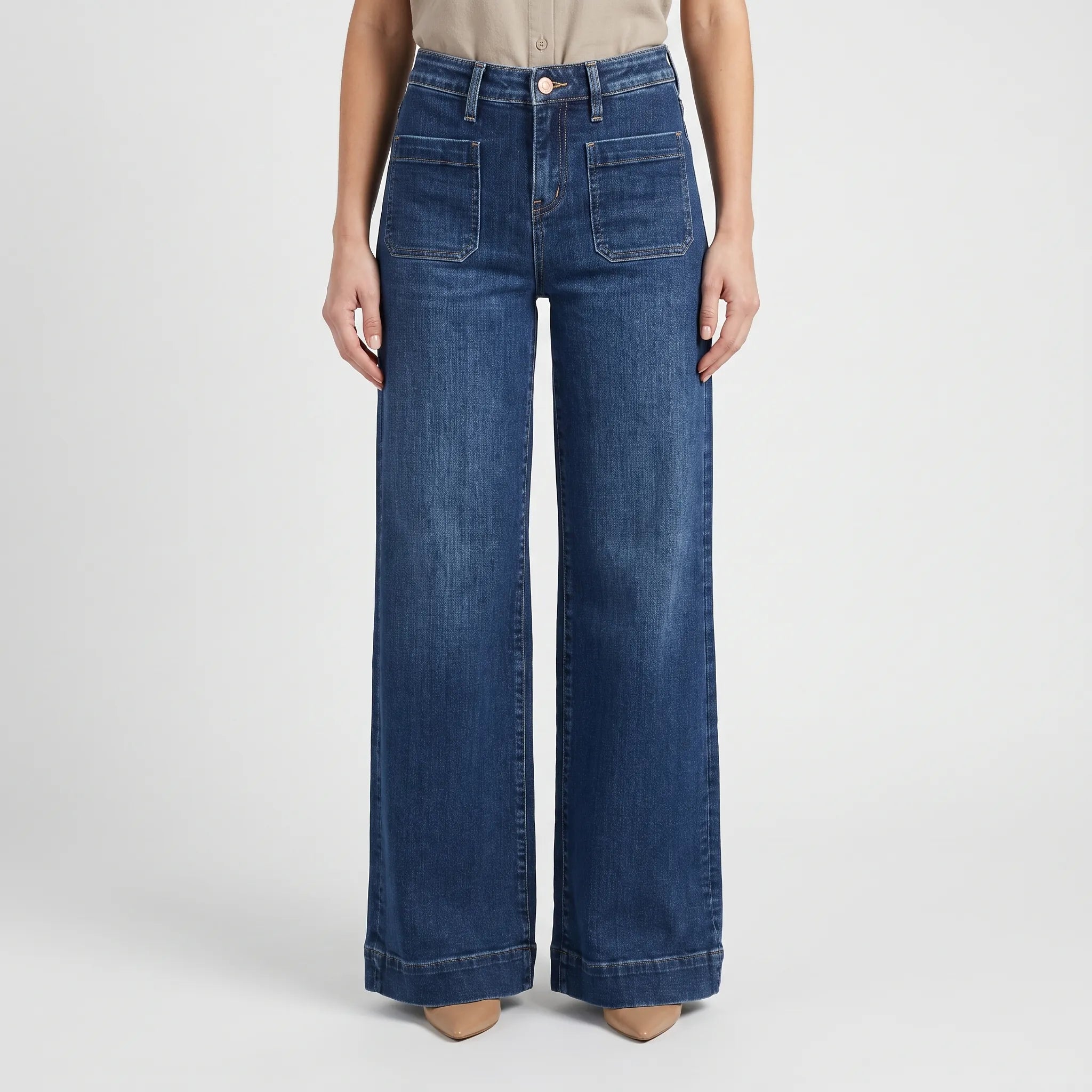 RetroDenim - High Waist Retro Slim Fit Jeans