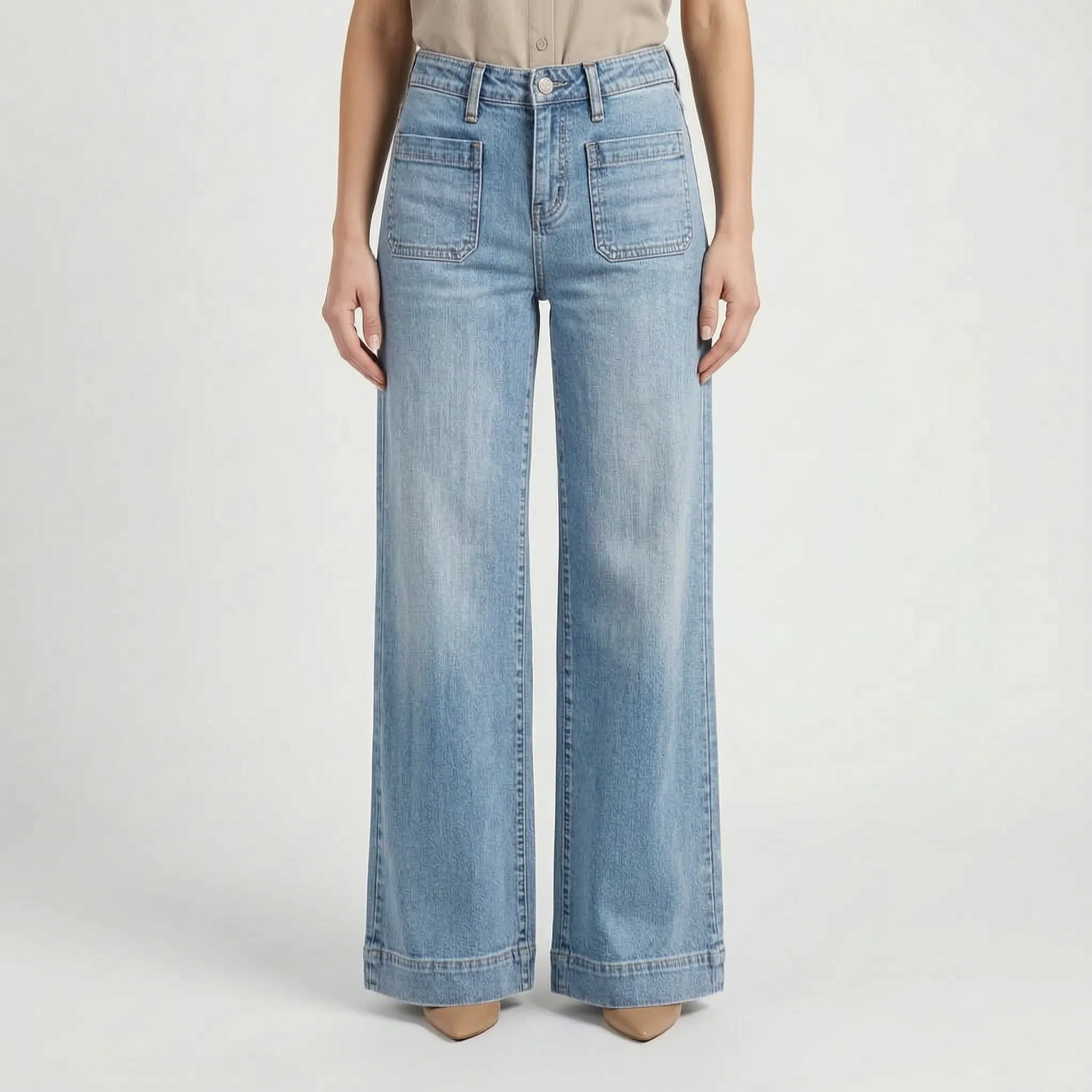 RetroDenim - High Waist Retro Slim Fit Jeans