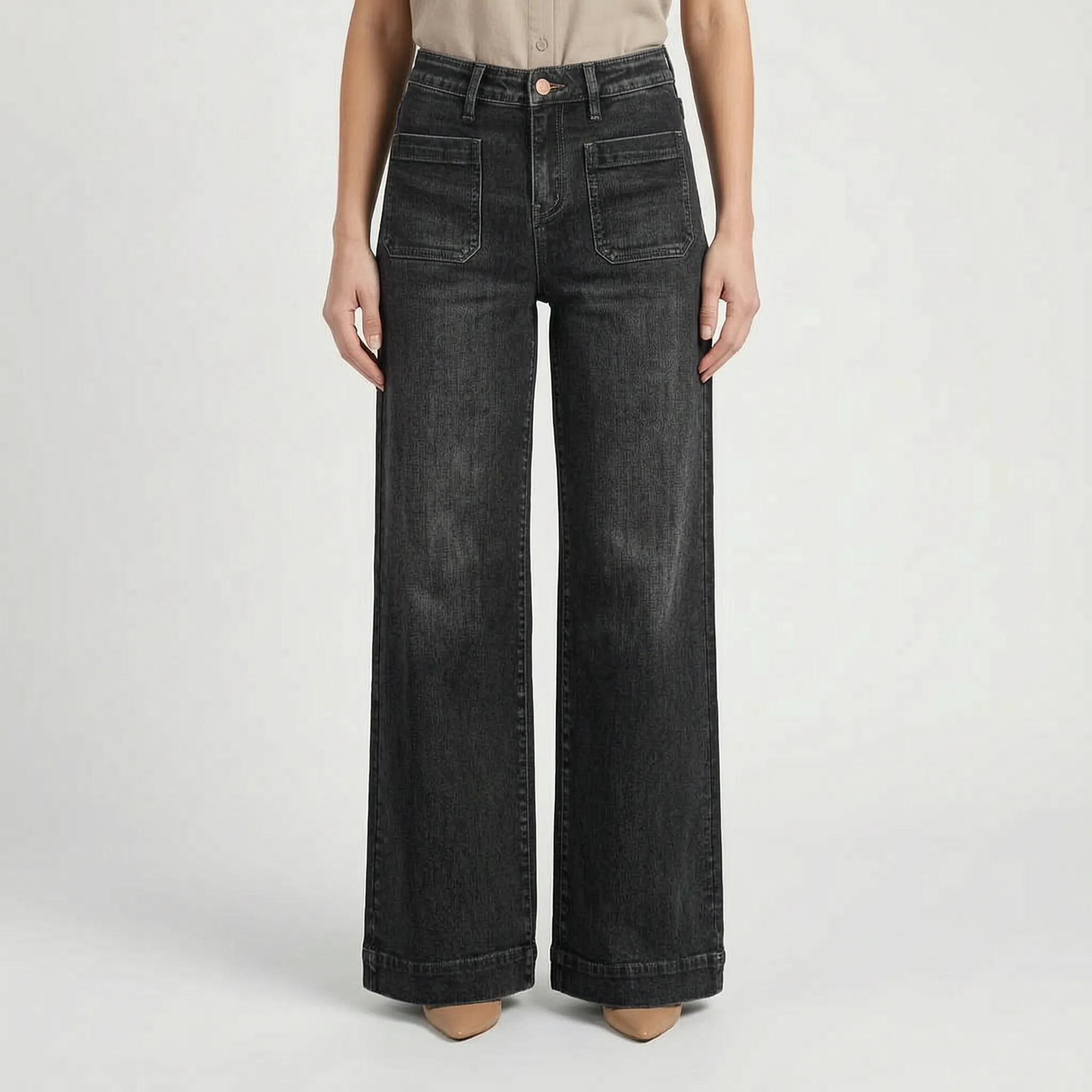 RetroDenim - High Waist Retro Slim Fit Jeans