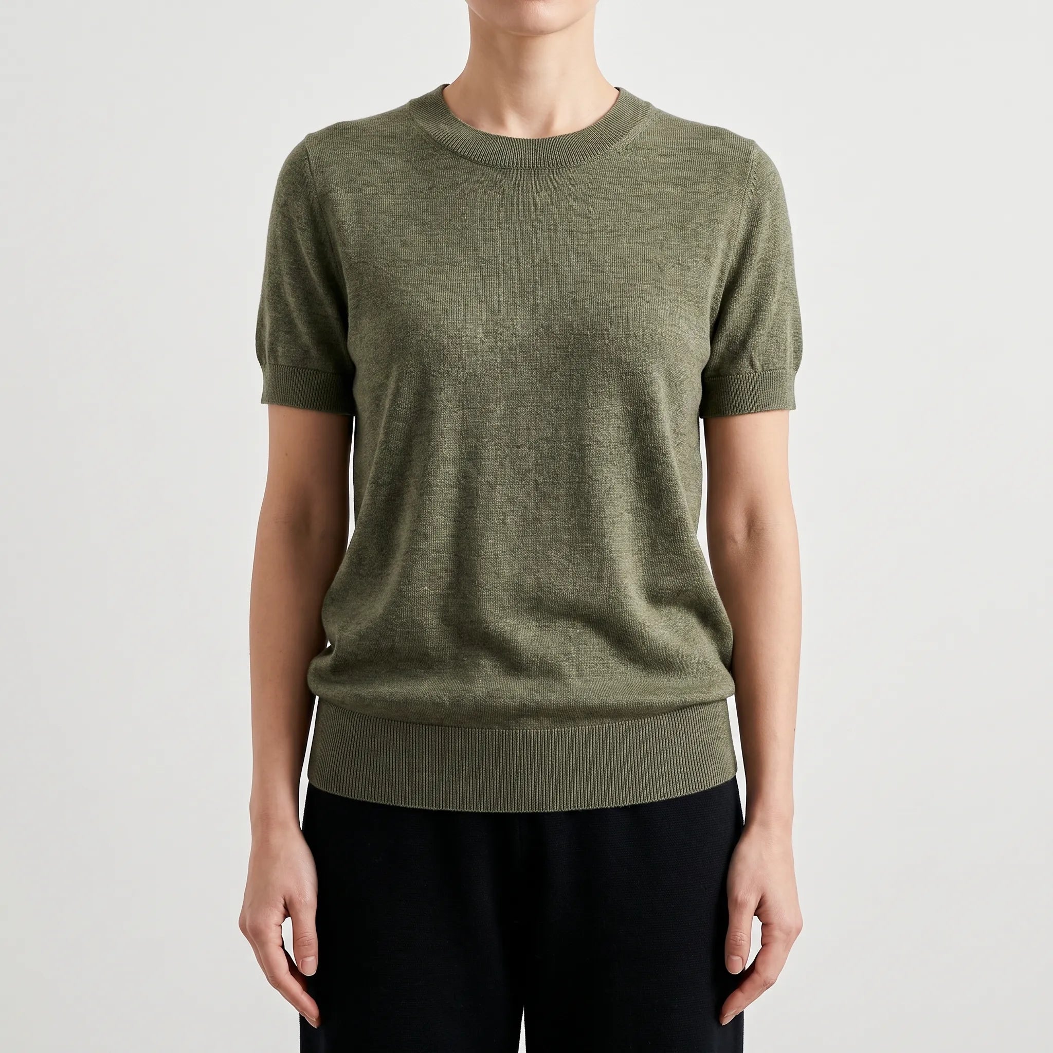 ViancaTee - Short Sleeve Crew Neck Top