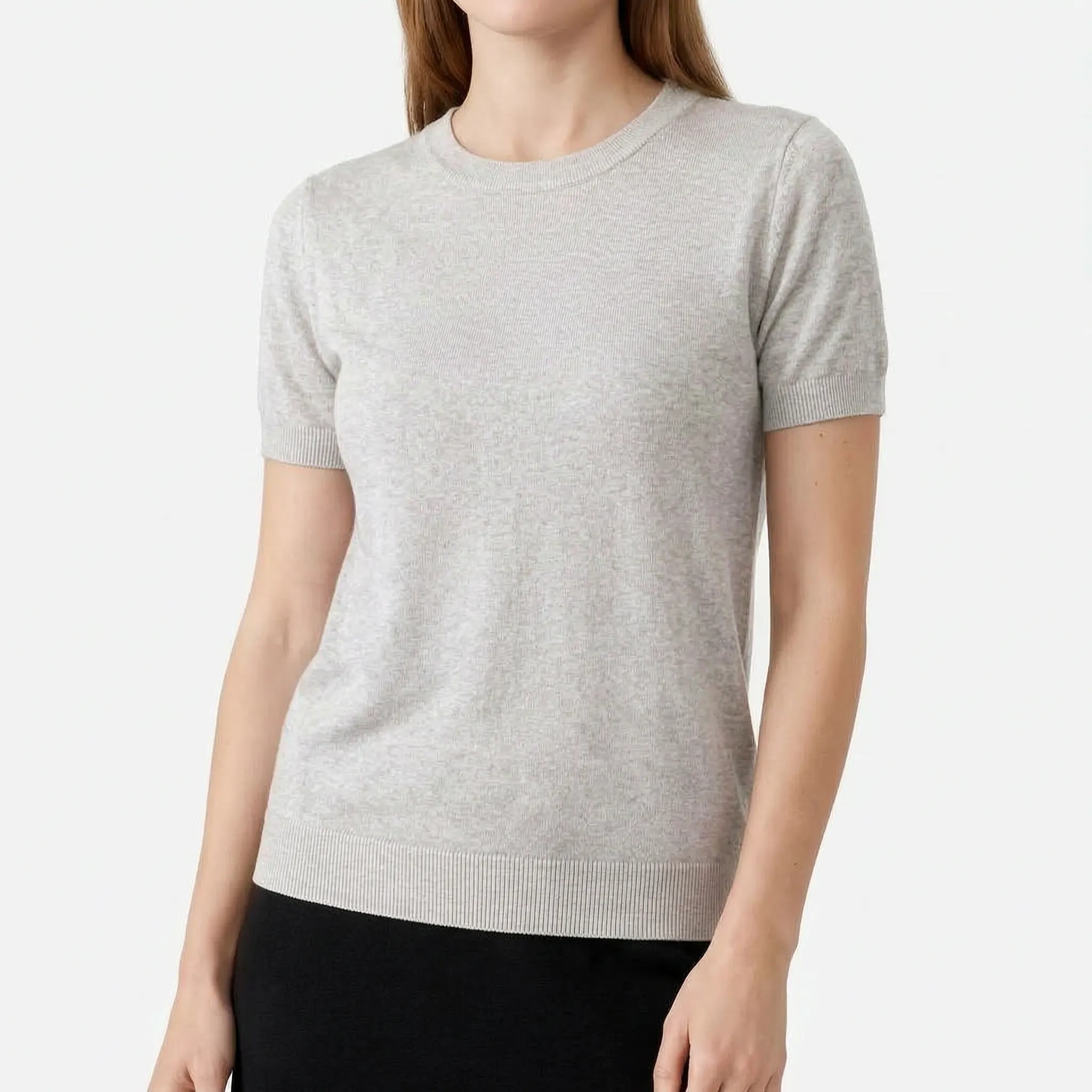 ViancaTee - Short Sleeve Crew Neck Top