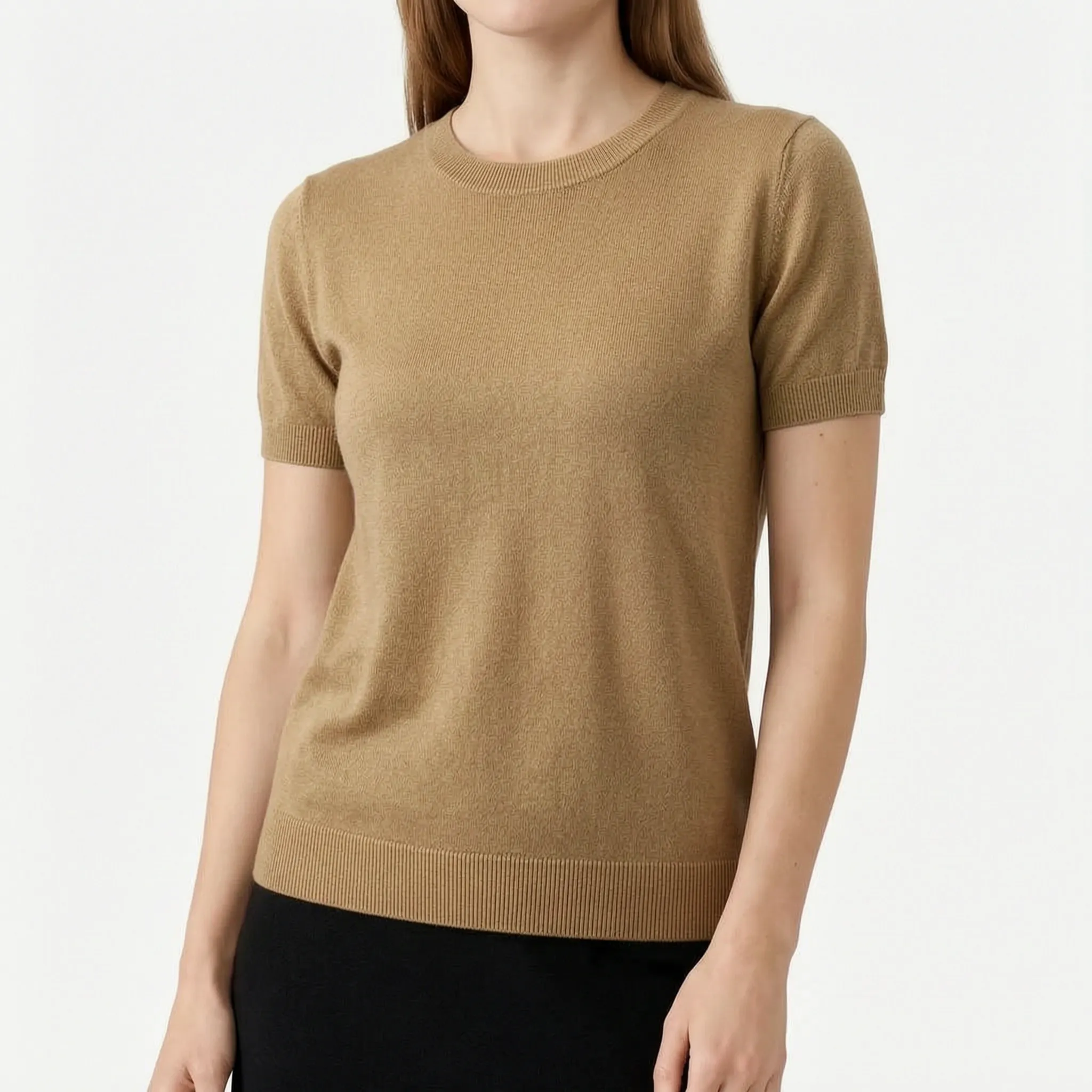 ViancaTee - Short Sleeve Crew Neck Top