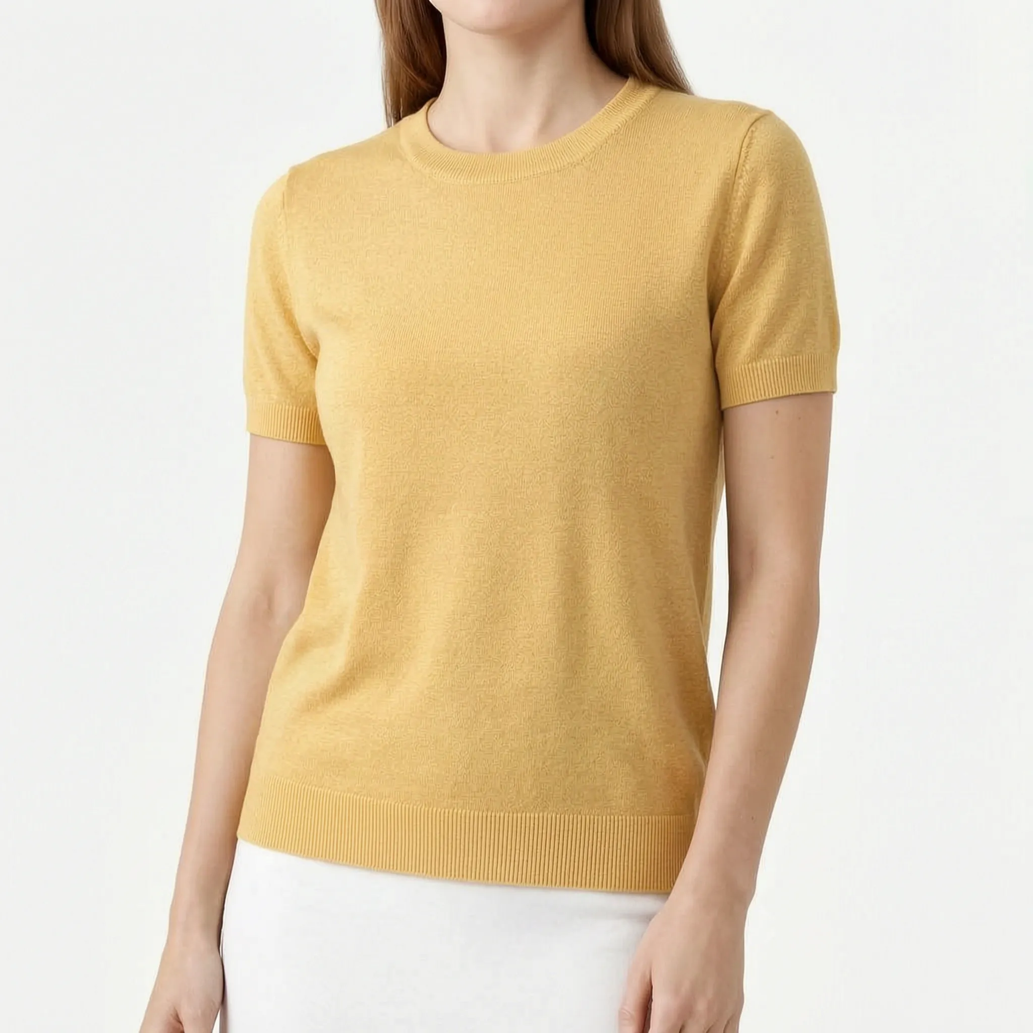 ViancaTee - Short Sleeve Crew Neck Top
